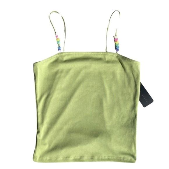 NWT Candy Hearts Spaghetti Strap Top: A Sweet & Stylish Choice for Juniors Large - Picture 2 of 6